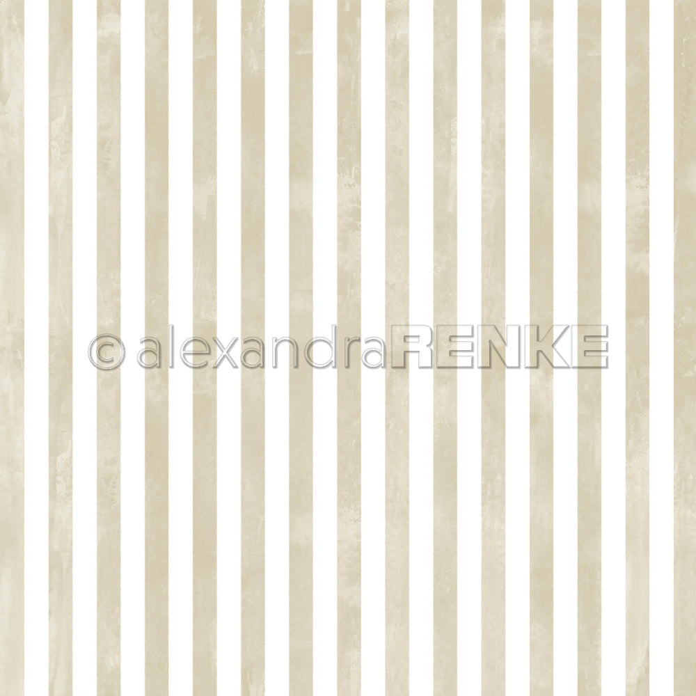 Design Paper 'Breite Aquarell Streifen Aschgrün' A. RENKE