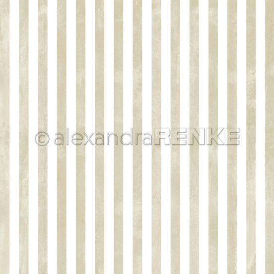Design Paper 'Breite Aquarell Streifen Aschgrün' A. RENKE