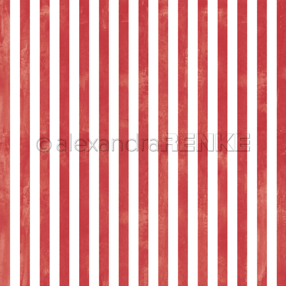 Design Paper 'Breite Aquarell Streifen Premiumrot' A. RENKE