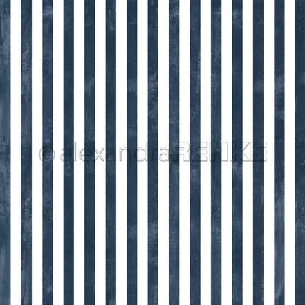 Design Paper 'Breite Aquarell Streifen Premiumblau' A. RENKE