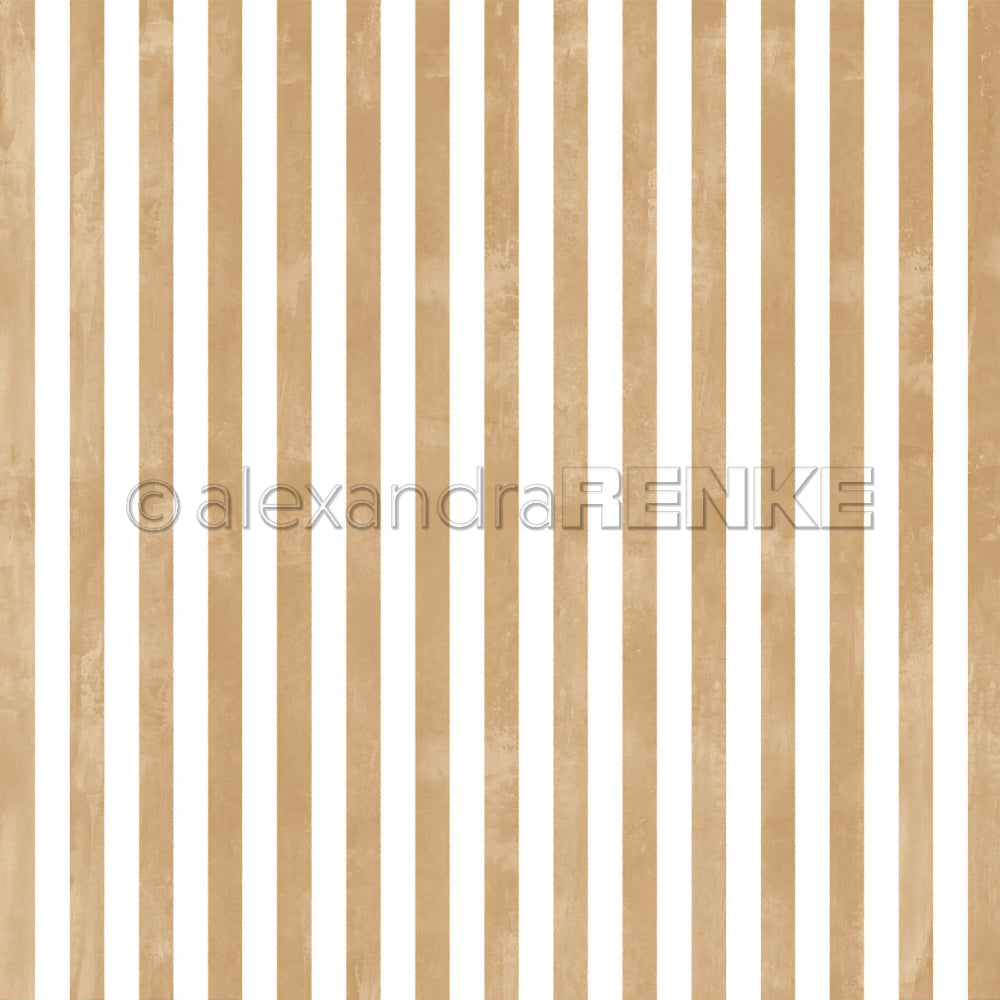 Design Paper 'Breite Aquarell Streifen Goldbeige' A. RENKE