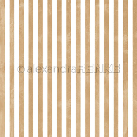 Design Paper 'Breite Aquarell Streifen Goldbeige' A. RENKE