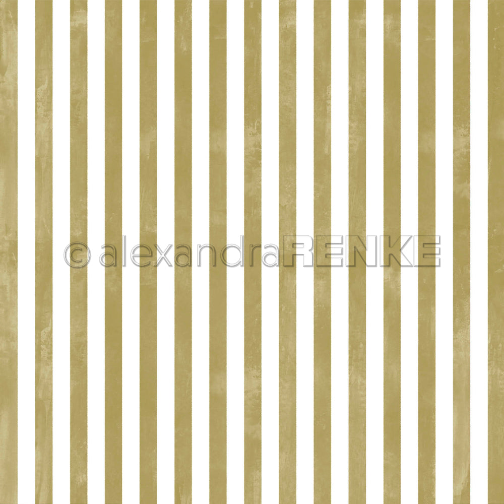 Design Paper 'Breite Aquarell Streifen Sanftgrün' A. RENKE