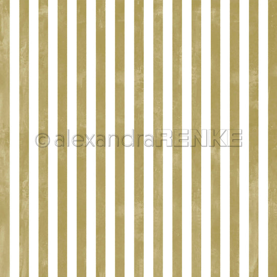 Design Paper 'Breite Aquarell Streifen Sanftgrün' A. RENKE