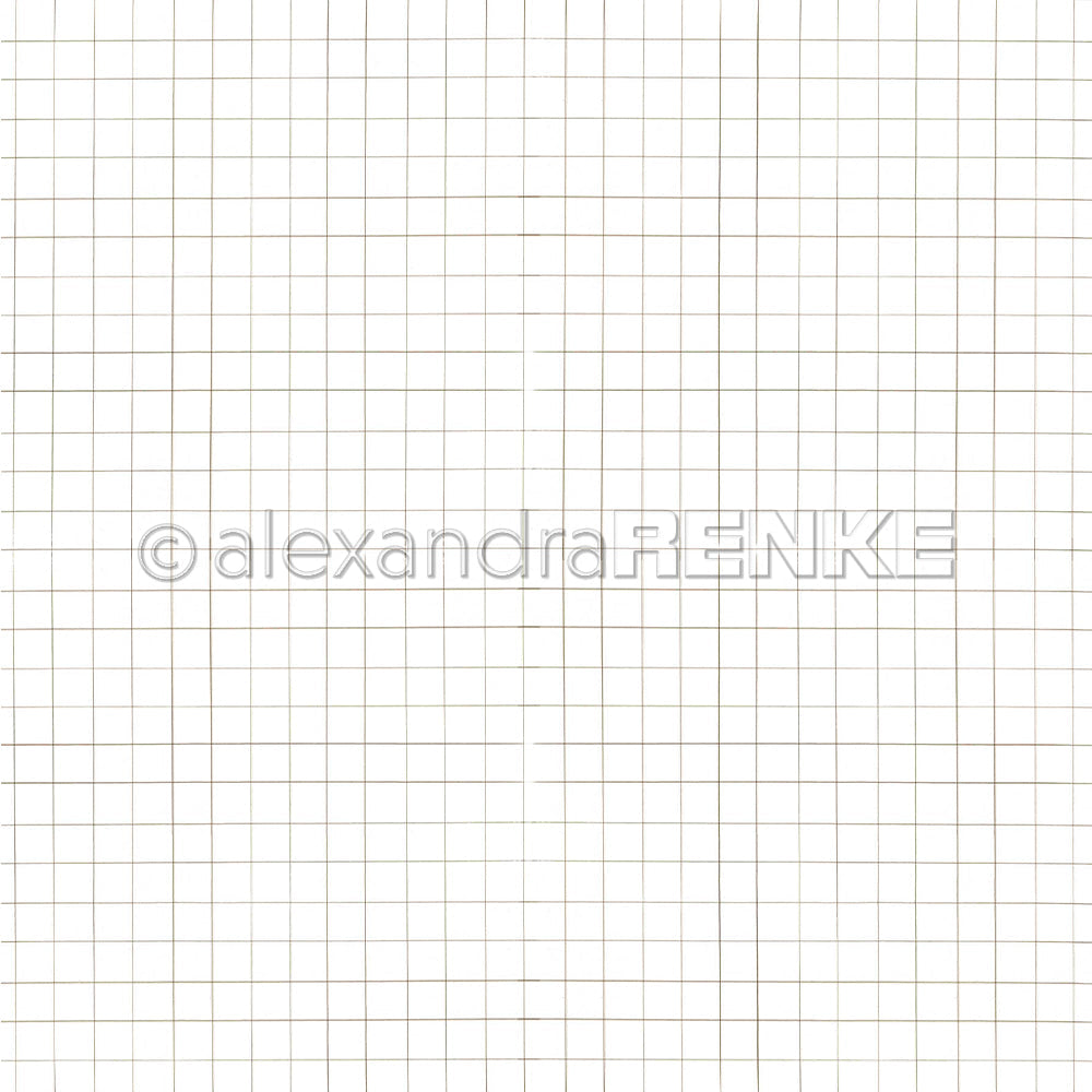 Design Paper 'Stift Karo Cremebraun' A. RENKE