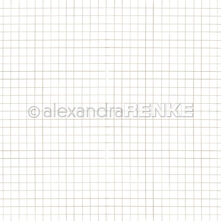 Design Paper 'Stift Karo Cremebraun' A. RENKE