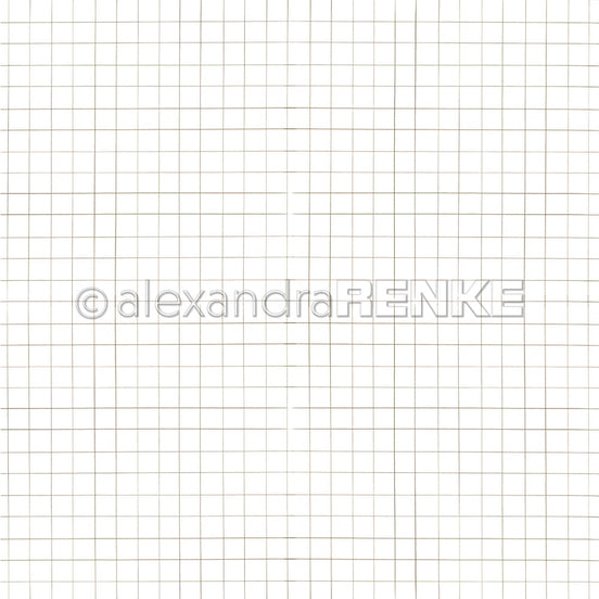 Design Paper 'Stift Karo Cremebraun' A. RENKE