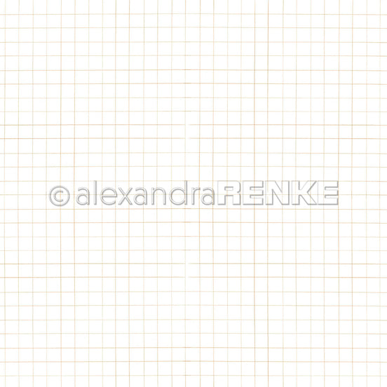 Design Paper 'Stift Karo Lieblingsbeige' A. RENKE