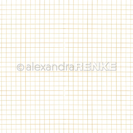 Design Paper 'Stift Karo Senfgelb' A. RENKE