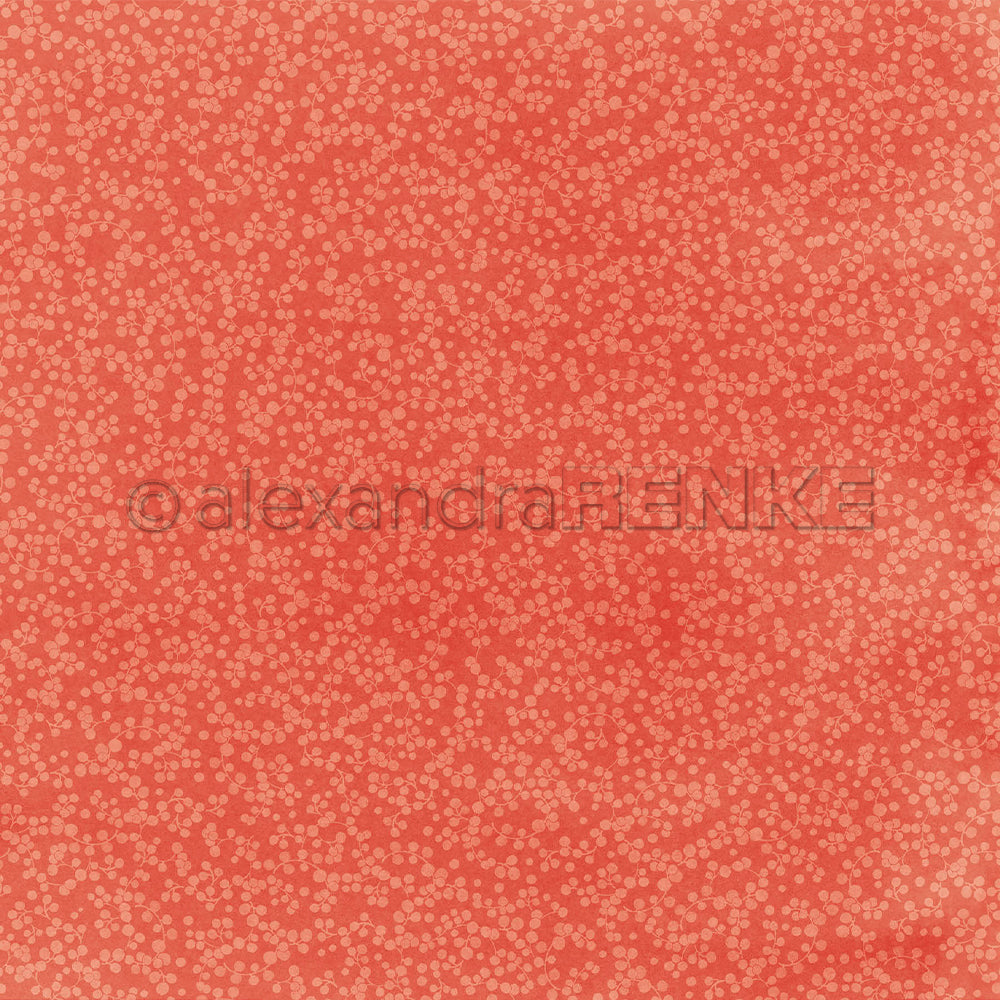Design Paper 'Beeren auf Leuchtend Rot' A. RENKE