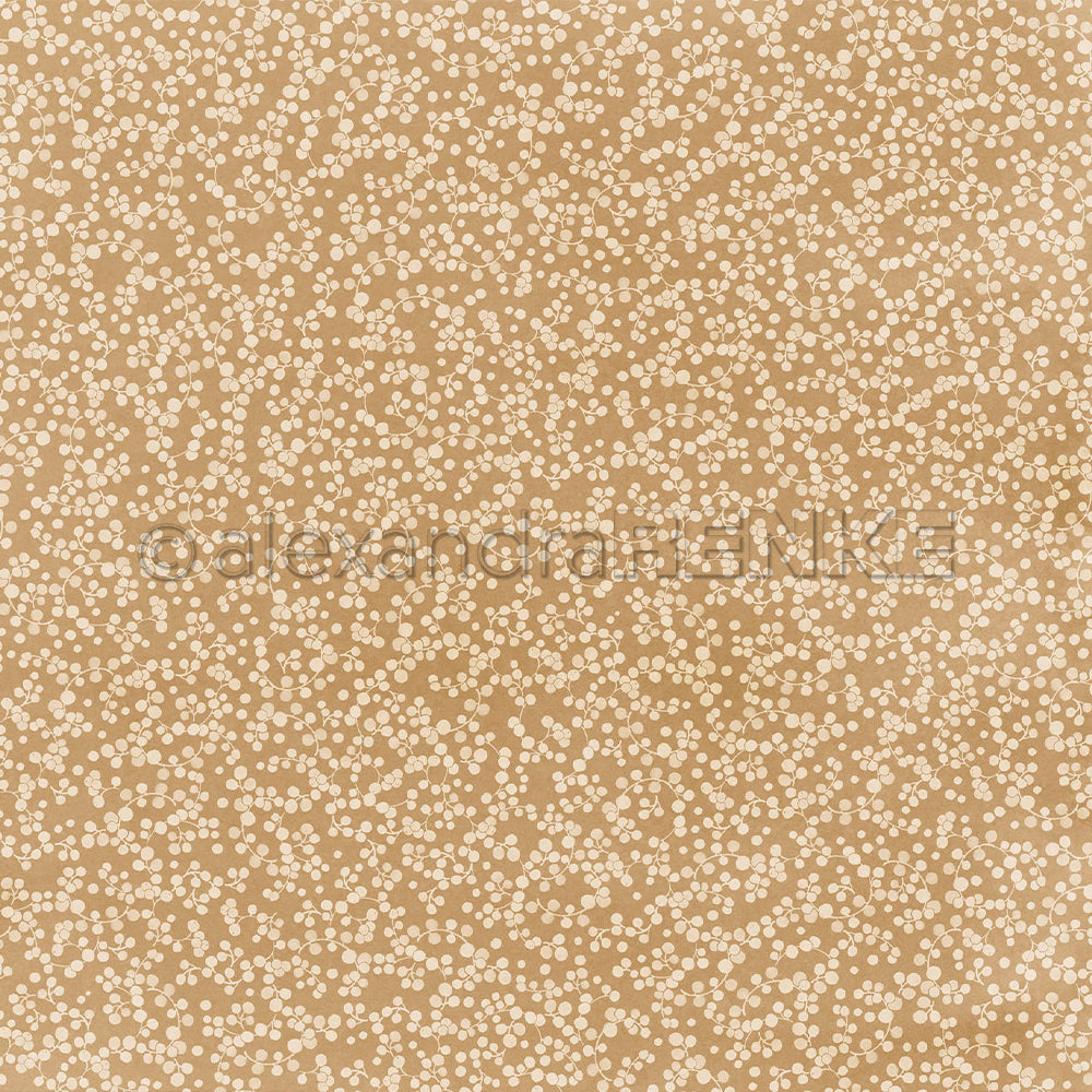Design Paper 'Beeren auf Goldbeige' A. RENKE