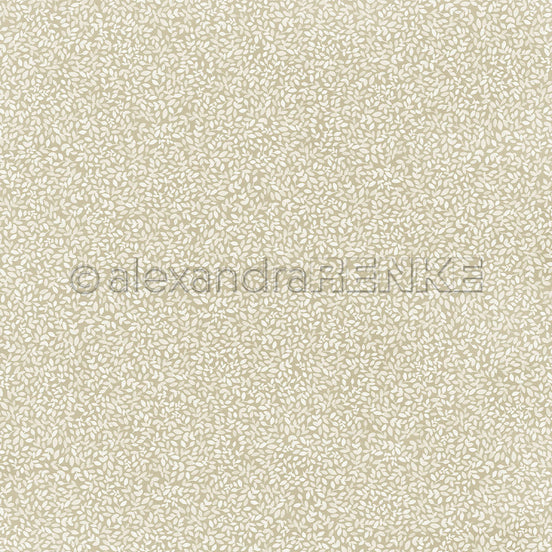 Design Paper 'Blättchen auf Aschgrün' A. RENKE