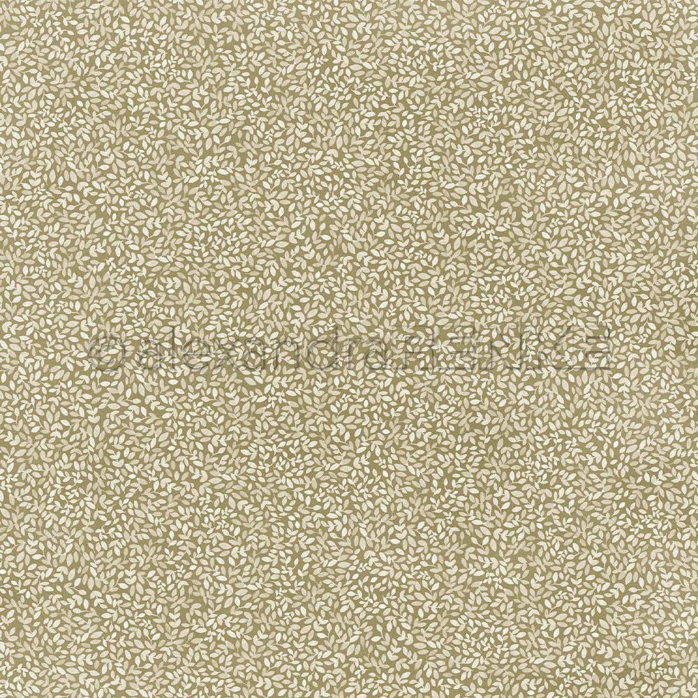 Design Paper 'Blättchen auf Moosgrün' A. RENKE