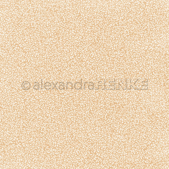 Design Paper 'Blättchen auf Lieblingsbeige' A. RENKE