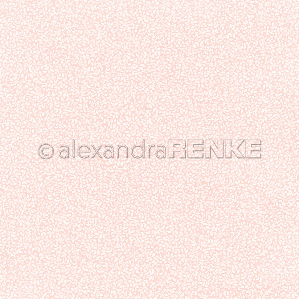 Design Paper 'Blättchen auf Rosa' A. RENKE