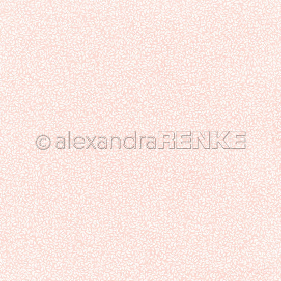 Design Paper 'Blättchen auf Rosa' A. RENKE