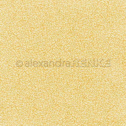 Design Paper 'Blättchen auf Senfgelb' A. RENKE