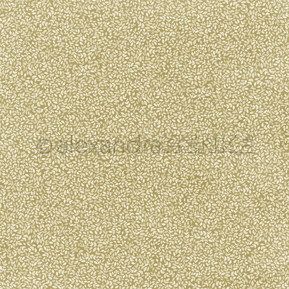Design Paper 'Blättchen auf Sanftgrün' A. RENKE