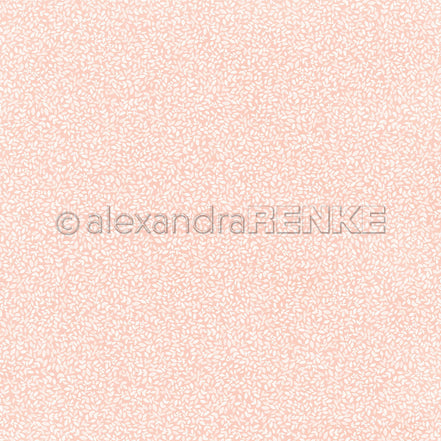 Design Paper 'Blättchen auf Sanftrosa' A. RENKE