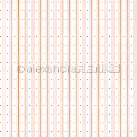Design Paper 'Aquarell Streifen Kombi Sterne Rosa' A. RENKE