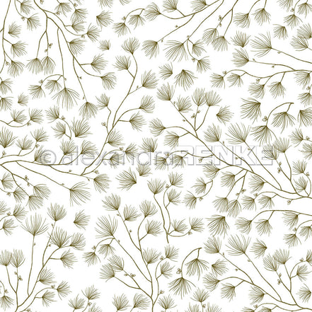 Design Paper 'Nadeln Klein Schattengrün' A. RENKE