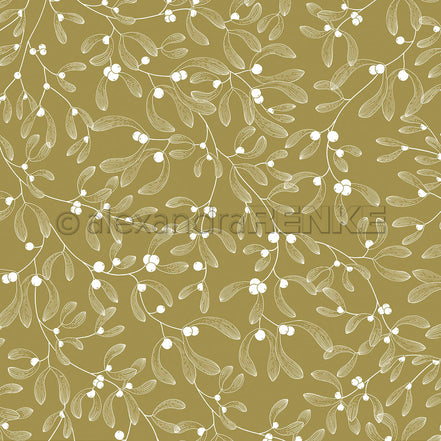 Design Paper 'Misteln auf Sanftgrün' A. RENKE