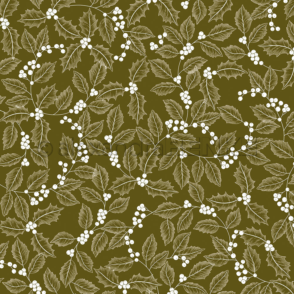 Design Paper 'Ilex auf Schattengrün' A. RENKE