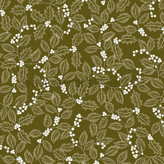 Design Paper 'Ilex auf Schattengrün' A. RENKE
