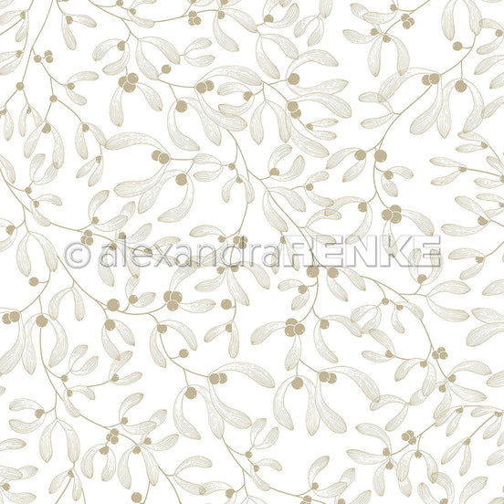 Design Paper 'Misteln Aschgrün' A. RENKE