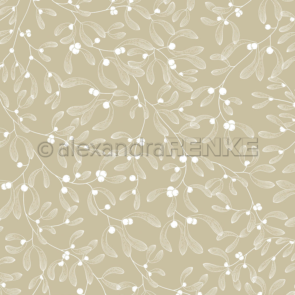 Design Paper 'Misteln auf Aschgrün' A. RENKE