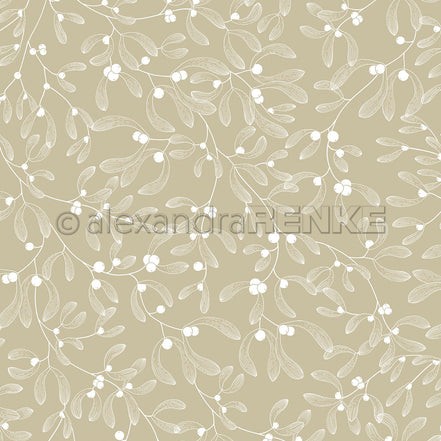 Design Paper 'Misteln auf Aschgrün' A. RENKE