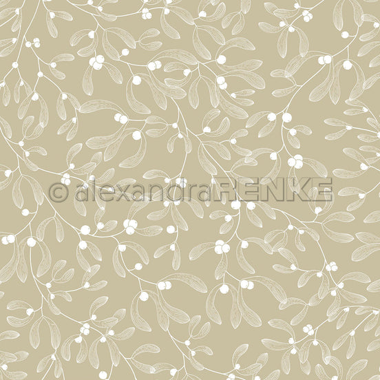 Design Paper 'Misteln auf Aschgrün' A. RENKE