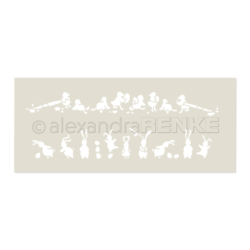 Stencil 'Musterstreifen - Osterhelfer'- ST-AR-Ba0023- A.RENKE