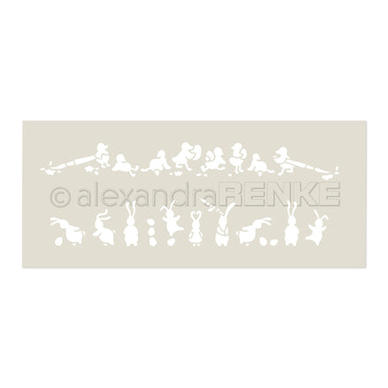 Stencil 'Musterstreifen - Osterhelfer'- ST-AR-Ba0023- A.RENKE