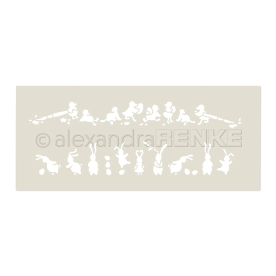 Stencil 'Musterstreifen - Osterhelfer'- ST-AR-Ba0023- A.RENKE