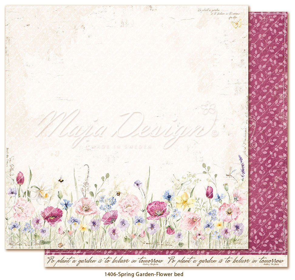 Set Carte "SPRING GARDEN - 6x6" Paper pack" - 1427 - MAJA DESIGN