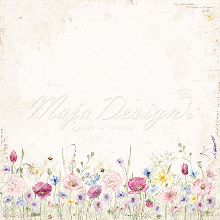 Paper sheet "Spring Garden - Flower bed" - 1406 - MAJA DESIGN