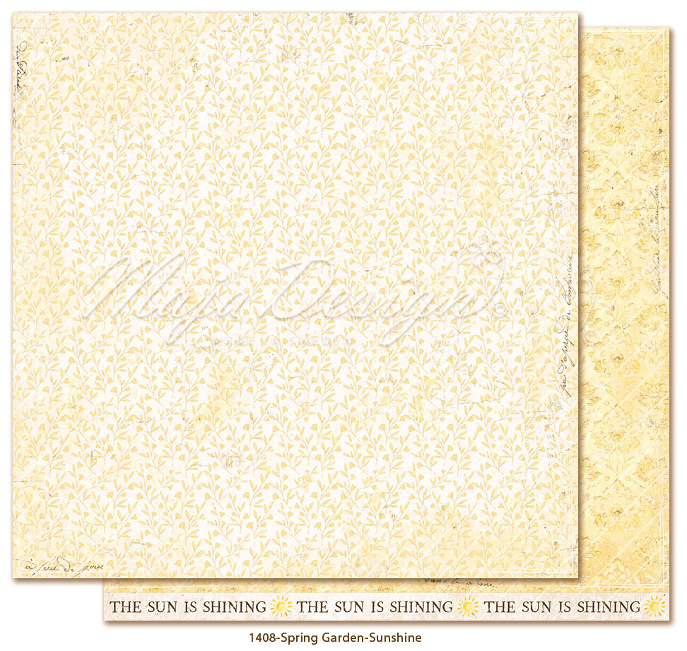 Paper sheet "Spring Garden - Sunshine" - 1408 - MAJA DESIGN