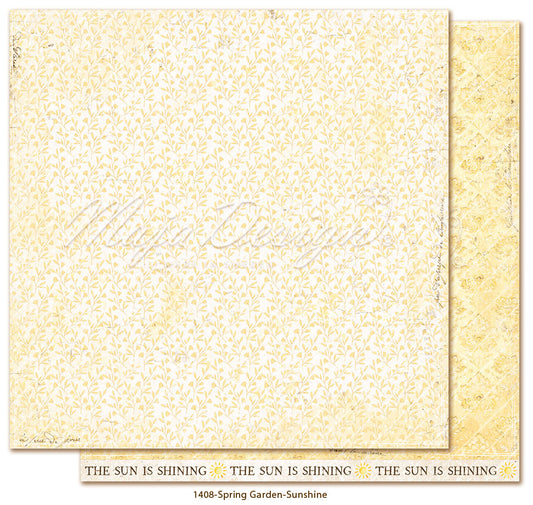 Foglio carta "Spring Garden - Sunshine" - 1408 - MAJA DESIGN