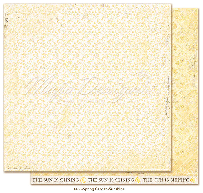 Paper sheet "Spring Garden - Sunshine" - 1408 - MAJA DESIGN
