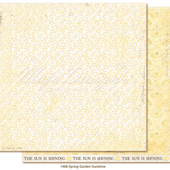 Foglio carta "Spring Garden - Sunshine" - 1408 - MAJA DESIGN