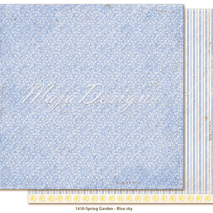 Foglio carta "Spring Garden - Blue sky" - 1410 - MAJA DESIGN