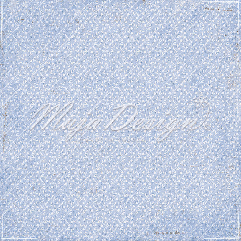 Foglio carta "Spring Garden - Blue sky" - 1410 - MAJA DESIGN