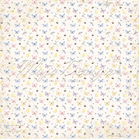 Foglio carta "Spring Garden - Buzz" - 1411 - MAJA DESIGN