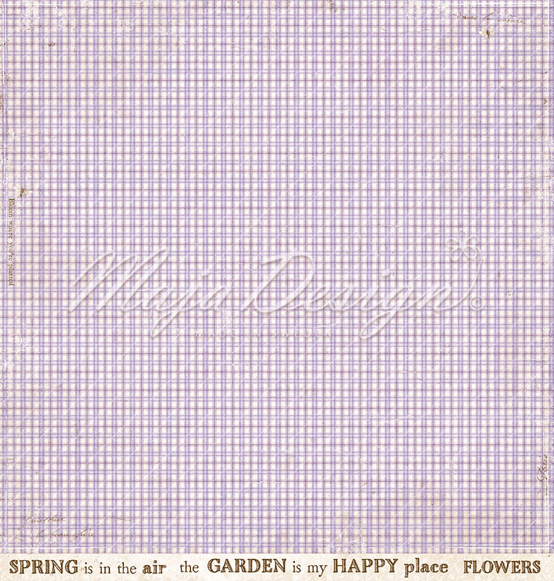 Foglio carta "Spring Garden - Flowery" - 1412 - MAJA DESIGN