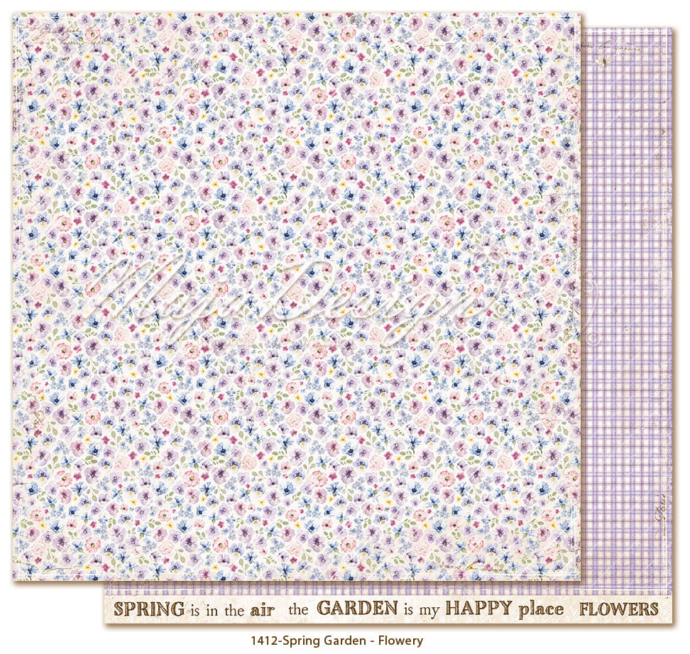 Set Carte "SPRING GARDEN - 6x6" Paper pack" - 1427 - MAJA DESIGN