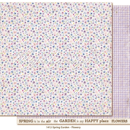 Paper sheet "Spring Garden - Flowery" - 1412 - MAJA DESIGN