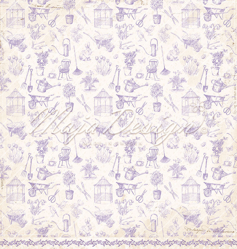 Foglio carta "Spring Garden - Fragrance" - 1413 - MAJA DESIGN