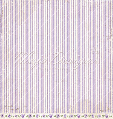 "Spring Garden - Violets" Paper Sheet - 1414 - MAJA DESIGN