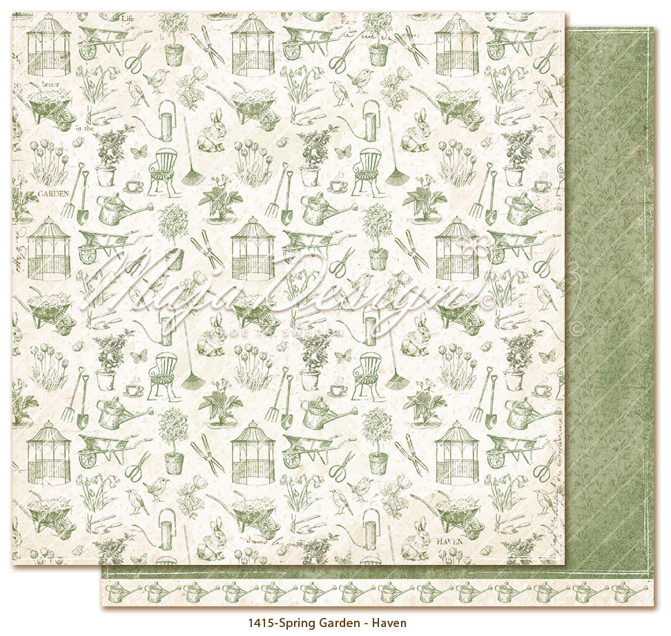 Foglio carta "Spring Garden -  Haven" - 1415 - MAJA DESIGN